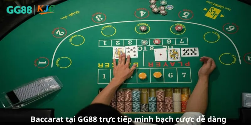 Baccarat tại GG88 trực tiếp minh bạch cược dễ dàng